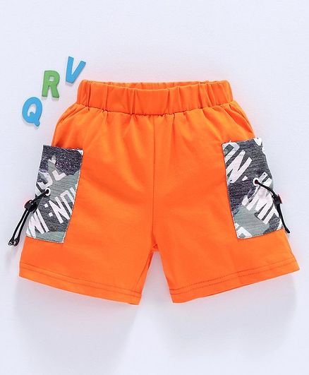 Meng Wa Solid Shorts - Orange