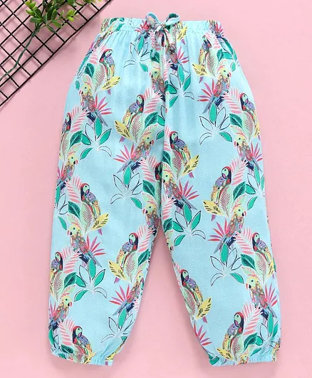 Yiyi Garden Full Length Floral Printed Lounge Pant - Blue