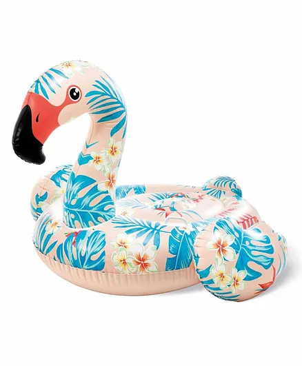 Intex Inflatable Tropical Flamingo Pool Float - Peach Blue