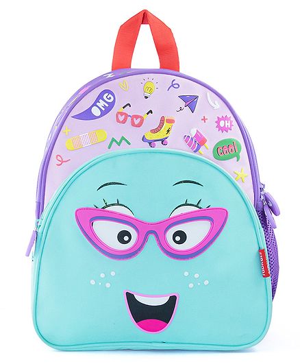Rabitat Smash School Bag Sea Green Purple - 13.3 Inches