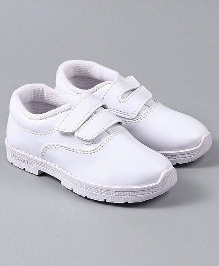 Prefect by Liberty School Shoes with Dual Velcro Closure - White