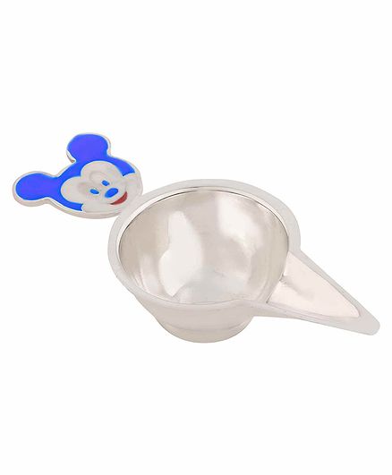 Osasbazaar Sterling Silver Baby Feeder Spoon - Silver Blue