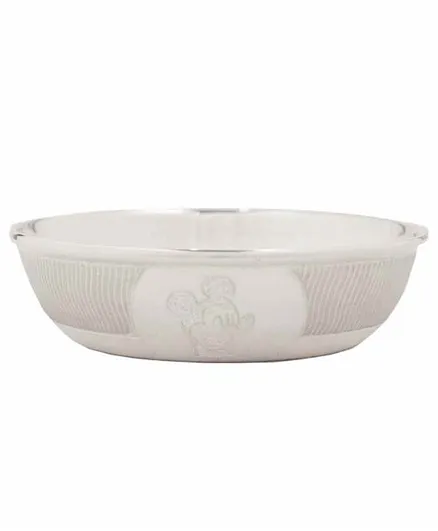 Osasbazaar Sterling Silver Bowl With Mickey Mouse Design - Silver