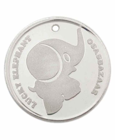 Osasbazaar Silver Coin Elephant Print - Silver