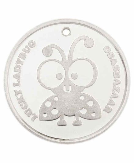 Osasbazaar Silver Coin Lady Bug Print - Silver