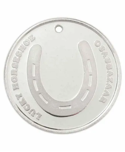 Osasbazaar Silver Coin Horse Shoe Print - Silver