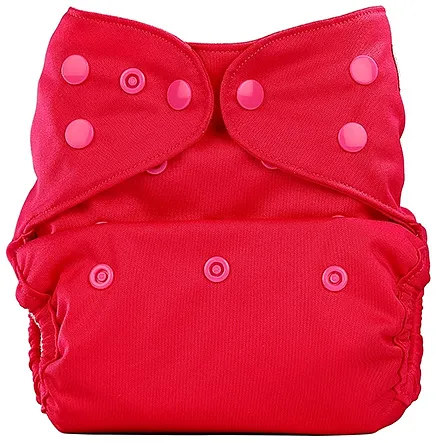 Bumberry Cloth Diaper Cover With One Bamboo Insert - Rose Pink
