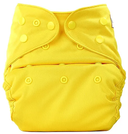 Bumberry Cloth Diaper Cover With One Bamboo Insert - Yellow