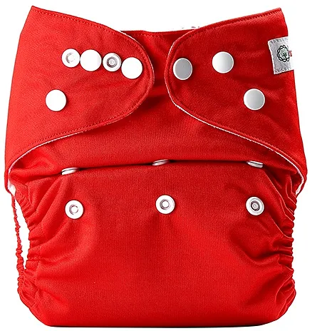 Bumberry Pocket Cloth Diaper With One Microfiber Insert - Red