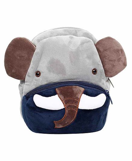 The Mom Store Elephant Shaped Baby Bag Grey - 10 Inches