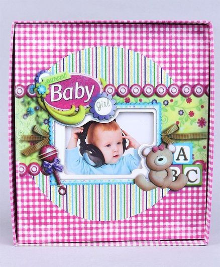 Photo Album Checks Print - Pink