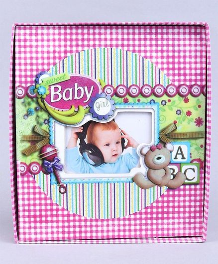 Photo Album Checks Print - Pink
