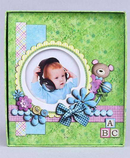 Photo Album Floral Print - Green