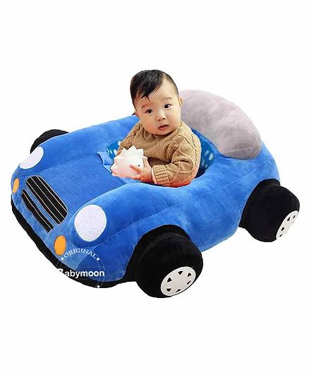 BabyMoon Plush Car Shaped Sofa - Blue