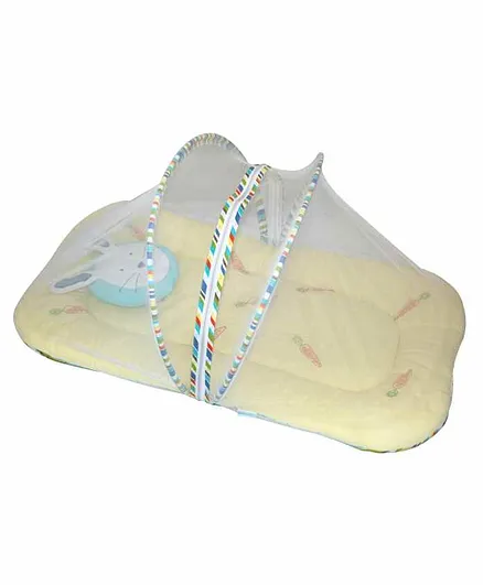 Abracadabra Gadda with Mosquito Net Bunny Design - Yellow