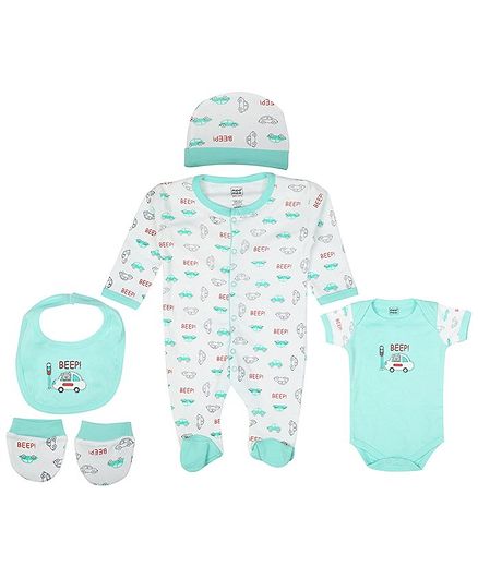 Mee Mee Pampering Gift Set Sea Green - 5 Pieces