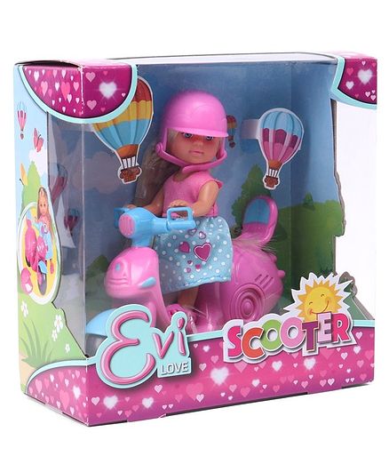 Simba Evi Love Doll with Scooter - Height 12 cm