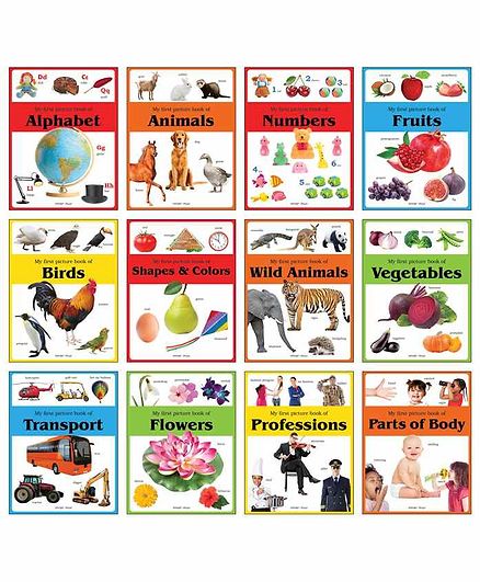 Wonder House Books Early Learning Pictures Set of 12 - English
