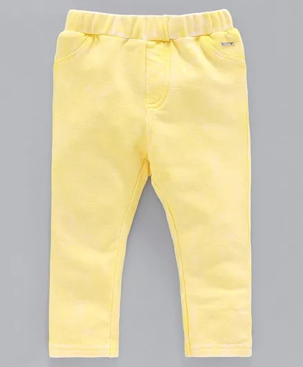 Babyoye Cotton Solid Colour Pull Up Pants - Yellow