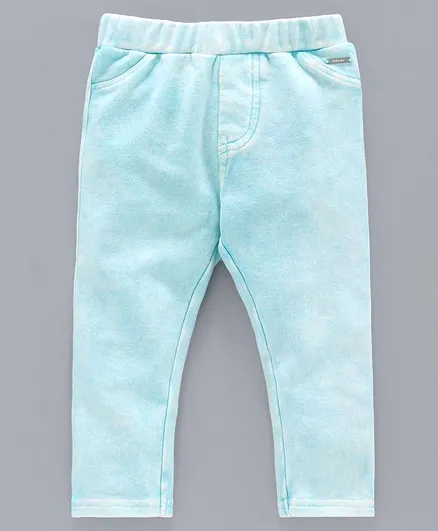 Babyoye Cotton Solid Colour Pull Up Pants - Blue