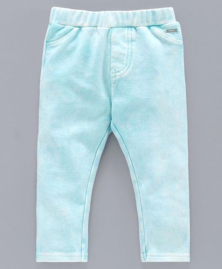 Babyoye Cotton Solid Colour Pull Up Pants - Blue