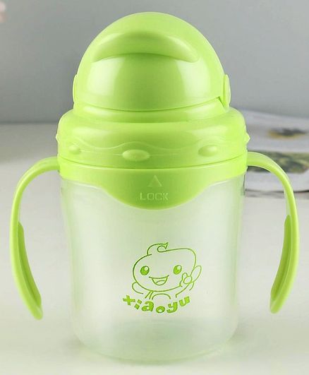 Sipper Cup With Pop Up Straw Green - 250 ml