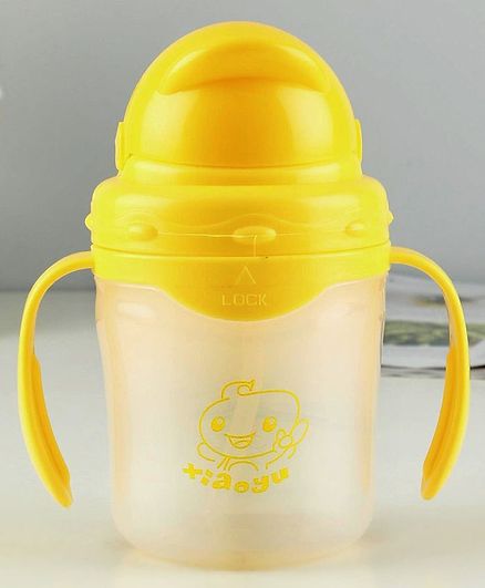 Sipper Cup With Pop Up Straw Yellow - 250 ml