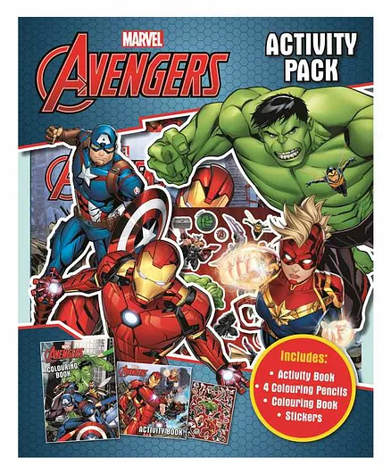 Marvel Avenger Activity Book Pack - English