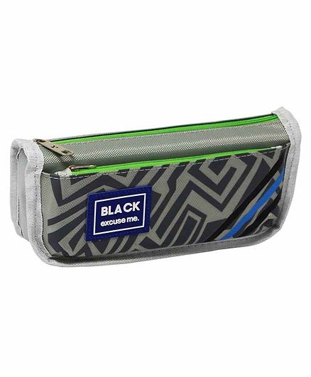 Fiddlerz Double Zipper Pencil Pouch - Grey