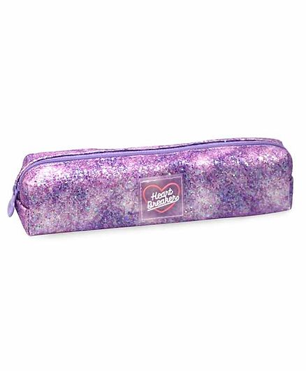 Fiddlerz Pencil Pouch Glitter Design - Purple