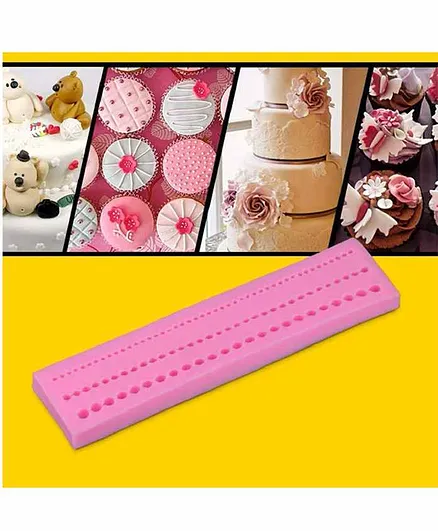 Syga Silicone Cake Fondant Pearl String Decor Mould - Pink
