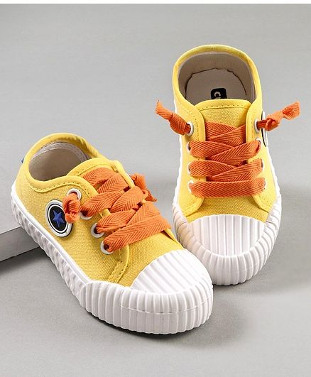 Cute Walk by Babyhug Sneaker Shoes - Yellow