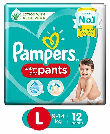 Pampers Baby Dry Pants Style Diapers Large - 12 Pieces