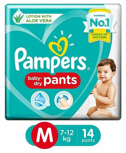 Pampers Baby Dry Pants Style Diapers Medium - 14 Pieces