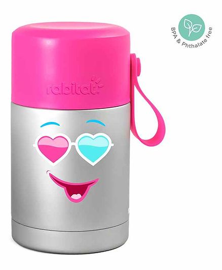 Rabitat Mealmate Stainless Steel Insulated Food Jar - Pink Silver