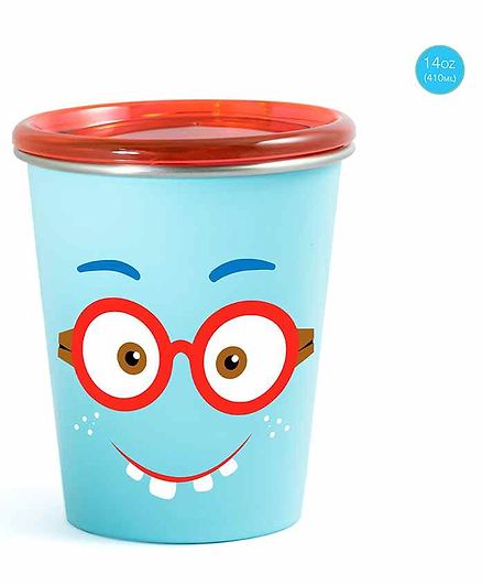 Rabitat Stainless Steel Tumbler with Training Lid Blue - 410 ml