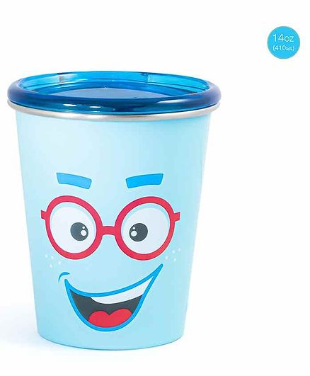 Rabitat Stainless Steel Tumbler with Training Lid Blue - 410 ml