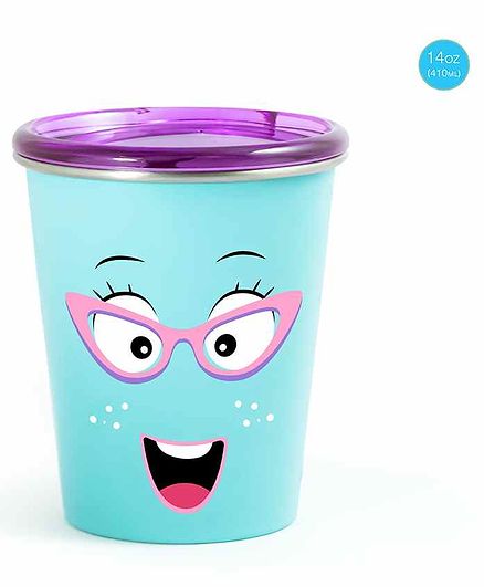 Rabitat Stainless Steel Tumbler with Training Lid Blue - 410 ml