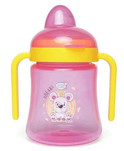 Buddsbuddy Premium 2 Handle Spout Sipper Cup Pink - 270 ml