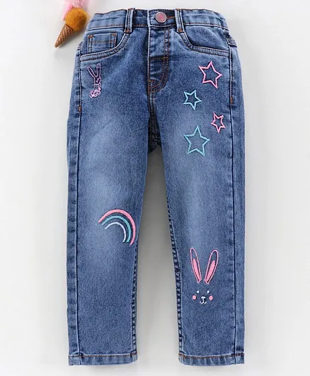 Babyhug Full Length Jeans - Blue
