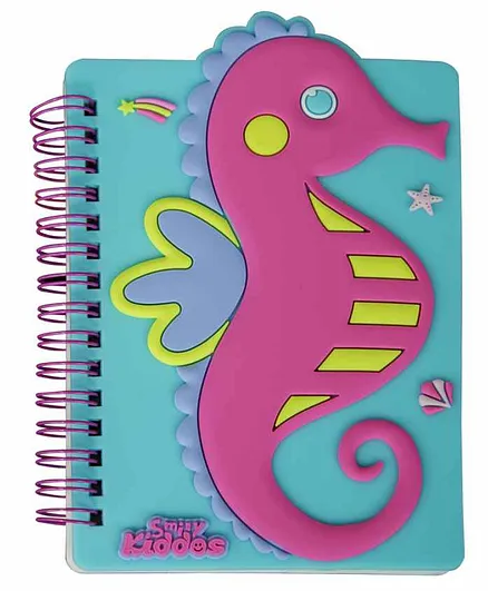 Smily Kiddos Seahorse themed Diary Light Blue - 50 Pages