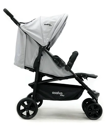 Asalvo Spain 14214 Double Dinamic Anthratcite Stroller - Grey