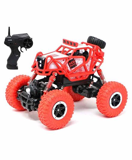 Fiddlerz Remote Control Rock Crawler Car - Red