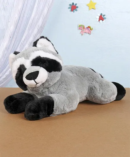 Wild Republic Raccoon Soft Toy Light Grey - Length 36 cm