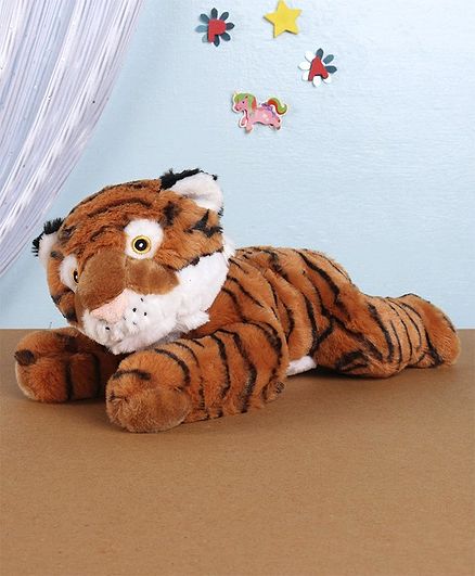 Wild Republic Tiger Soft Toy Brown - Length 36 cm
