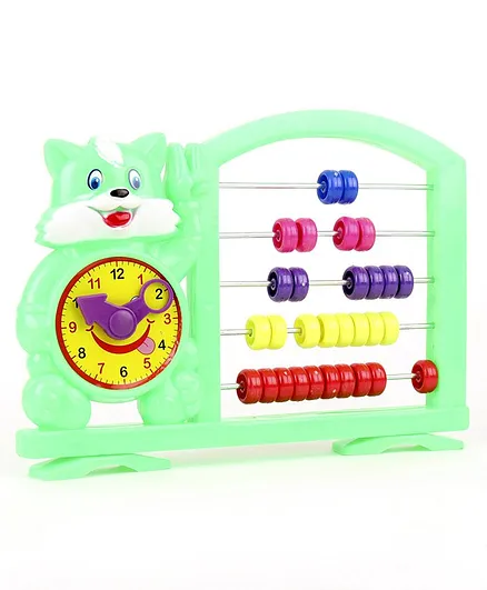 Ratnas Kitten Clock & Count Toy - Green