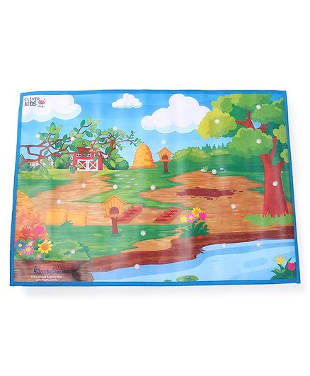 Ratans My Activity Play Mat with Flash Cards Multicolor - Pack of 32