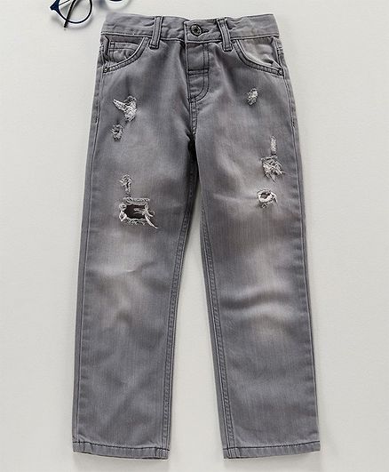 LC Waikiki Solid Full Length Jeans - Light Grey