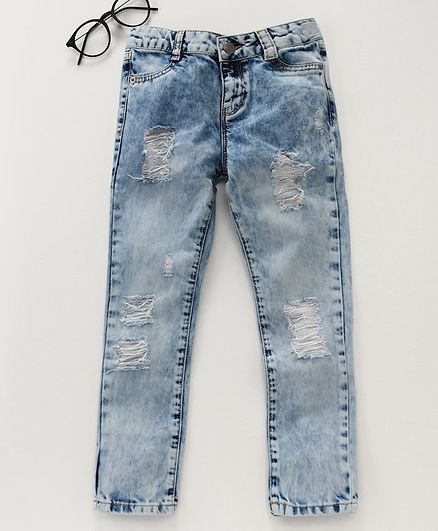 LC Waikiki Full Length Washed Out Effect Jeans - Blue