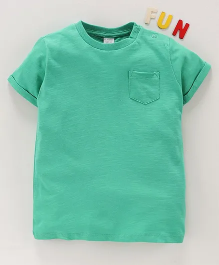 LC Waikiki Half Sleeves Front Pocket T-Shirt - Green